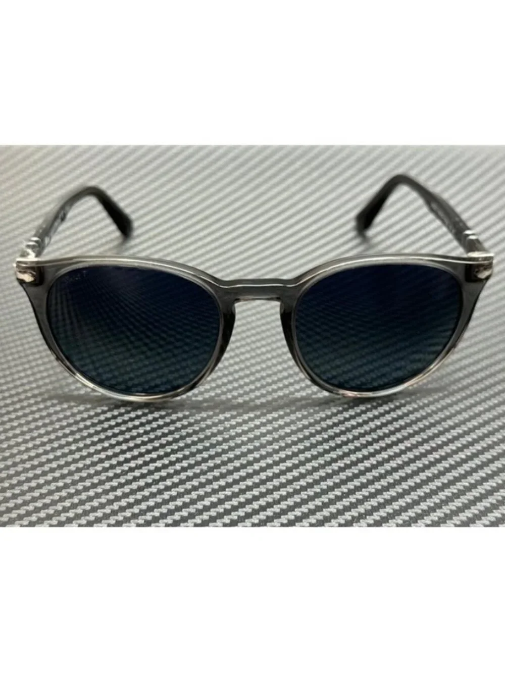 New Persol Men Transparent Grey Sunglasses 52-20-145